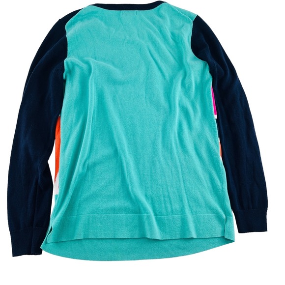 Crown & Ivy Women's Small Sweater Colorful Umbrellas Pullover Crew Neck - Picture 3 of 5